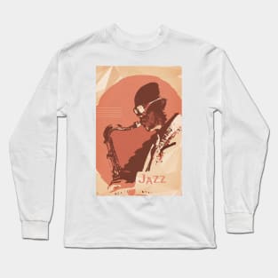 Jazz Sax Long Sleeve T-Shirt